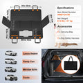 Back Seat Extender Dog Car Seat Cover for Back Seat Bed with Mesh Window and Storage Pocket Supports 350Lbs Dog Hammock