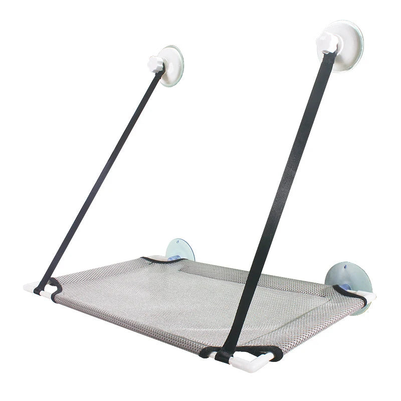 Cat Hammock Suction Cup Windowsill Cat Comfortable Hammock Summer Breathable Mesh Double Hanging Beds Pet Hammock